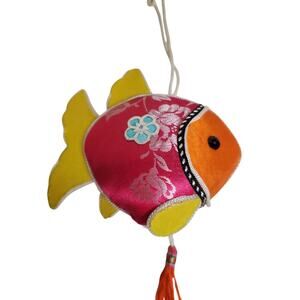 Fabric Ornament - Goldfish - 2.5"